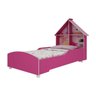 Cama Infantil Casinha 090 com Pés Pink Ploc - Gelius - 2