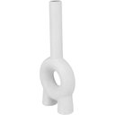 Ver mais imagens de Vaso Decorativo Cachepô 24x10x4cm Cerâmica Branco