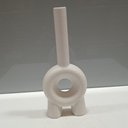 Ver imagem 3 de Vaso Decorativo Cachepô 24x10x4cm Cerâmica Branco