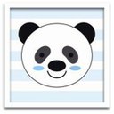 Ver imagem 4 de Conjunto Quadros Decorativos 4 Peças Panda Baby - Moldura Branca
