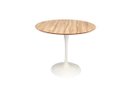 Ver imagem 1 de Mesa de Jantar Tulipa Saarinen Redonda 120cm - Nogueira - Branco