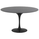 Ver imagem 1 de Mesa de Jantar Tulipa Saarinen Redonda 80cm + Vidro Laca Preto