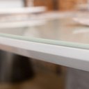 Ver imagem 3 de Mesa de Jantar Tulipa Saarinen Redonda 90cm + Vidro Temperado Laca Branca