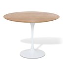 Ver imagem 1 de Mesa de Jantar Tulipa Saarinen Redonda 120cm - Freijó - Branco