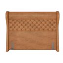 Ver imagem 4 de Kit Cabeceira Cama Box Queen 160 Cm Madrid com Puff Recamier Santorini Couríssimo Whisky - Lyam