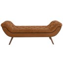 Ver imagem 5 de Kit Cabeceira Cama Box Queen 160 Cm Madrid com Puff Recamier Santorini Couríssimo Whisky - Lyam