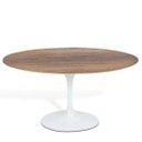 Ver imagem 1 de Mesa de Jantar Tulipa Saarinen Redonda 120cm - Mezzo Castani - Branco