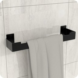 Kit Acessórios Para Banheiro Preto Fosco 6 Peças ELG - 4