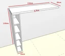 Ver imagem 2 de Bancada Cozinha Bar Sala em MDF com nicho