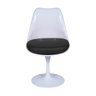 Cadeira Tulipa Saarinen Branca - Preto - 2