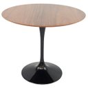 Ver imagem 1 de Mesa de Jantar Tulipa Saarinen Redonda 100cm - Imbuia - Preto
