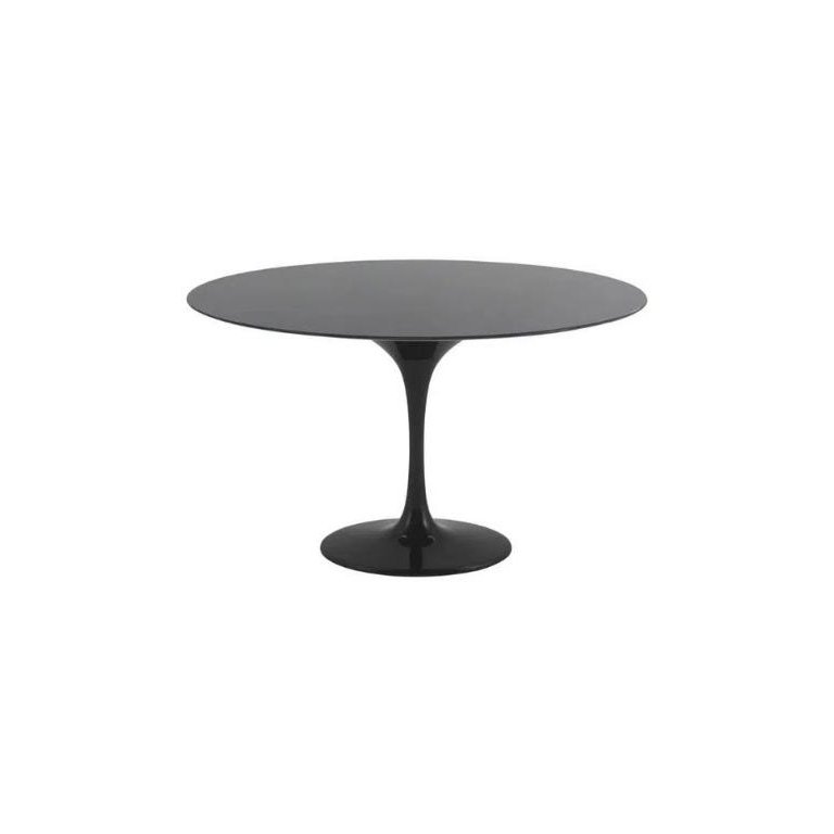 Mesa de Jantar Tulipa Saarinen Redonda 110cm - Laqueada - Preto