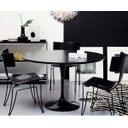 Ver imagem 2 de Mesa de Jantar Tulipa Saarinen Redonda 110cm - Laqueada - Preto