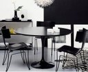 Ver imagem 2 de Mesa de Jantar Tulipa Saarinen Redonda 110cm - Laqueada - Preto