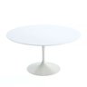 Mesa de Jantar Tulipa Saarinen Redonda 110cm - Laqueada - Branco - 1