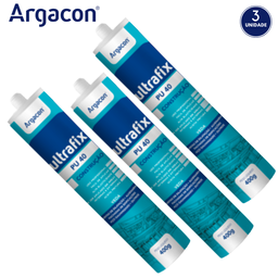 Adesivo Selante Pu 40 Branco 400g Argacon Kit 3 Unidades - 6