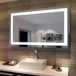 Espelho 100x60 C/ Desembaçador Led 3 Cores Multifuncional Temperaturas Frio Neutro e Quente - 3