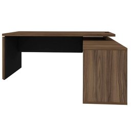 Mesa Escrivaninha Em L 1600 Y37 Conect Nogal/preto Artany - 4