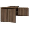 Mesa Escrivaninha Em L 1600 Y37 Conect Nogal/preto Artany - 5