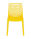 Ver imagem 2 de Cadeira Vazada em Polipropileno Gruvyer Espresso Móveis Amarelo