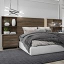 Ver imagem 1 de Cabeceira Casal Extensível e Mesa Lateral Madeirada Carraro