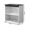 Balcão de Cozinha para Cooktop 2 Portas Fox Arte Móveis - 4