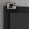 Kit Sala Painel Tv de até 48 Polegadas Dubai Com Nicho e Aparador Buffet Retrô 2 Portas Preto - 3