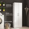 Armário Multiuso 2 Portas E 5 Prateleiras Carraro - Branco - 2