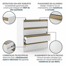 Ver imagem 4 de Cômoda 4 Gavetas em MDF Select Branco