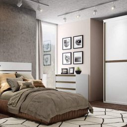 Cômoda 4 Gavetas MDF com Puxador Embutido  - 2