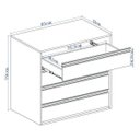 Ver imagem 6 de Cômoda 4 Gavetas em MDF Select Branco