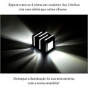 Ver imagem 2 de 4 Arandela Externas Preta 2 Fachos 4 Aletas Parede Alz35