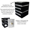 Ver imagem 3 de 4 Arandela Externas Preta 2 Fachos 4 Aletas Parede Alz35