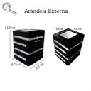 Ver imagem 5 de 4 Arandela Externas Preta 2 Fachos 4 Aletas Parede Alz35