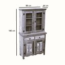 Ver imagem 2 de Armário Guarda Comida Madeira Maciça com Pátina