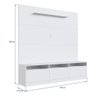 Rack com Painel TV 50" com 3 Portas Multimóveis CR45115 Branco - 4