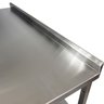 Mesa de Aço Inox Industrial 100x60x90 Cm com 2 Prateleiras Plano Liso com Espelho Nortinox Stander - 4
