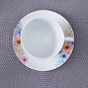 Ver imagem 2 de Xícara e Pires Chá Café Tramontina Floratta 100ml Porcelana Decorada Floral 2 Peças