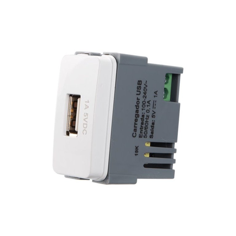 Linha B3 Módulo Tomada Carregador Usb 1A 19410