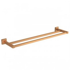 Porta Toalha Barra Quadratta Dupla Red Gold 2042.gl83.rd - Deca