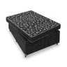 Cama Box Baú Viúva + Colchão Espuma D20 - 56x128x188cm - e-Shop Casa - Suede Preto - 7