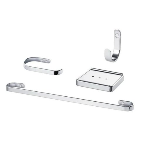 Suporte Kit de Acessórios para Banheiro Cromado