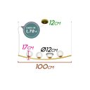 Ver imagem 2 de Pendente Bella Oscar 100x12x17cm G9 Cromado Hp002