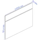 Ver imagem 4 de Cabeceira Solteiro MDF 100cm Lara Branco