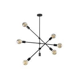 Pendente Bella Ipanema 68x139cm 6x E27 Preto RM004B - 4