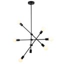 Ver imagem 1 de Pendente Bella Ipanema 68x139cm 6x E27 Preto RM004B