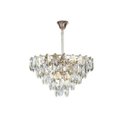 Ver imagem 1 de Pendente Foglia Dourado Transparente 60cm 16xe14 640w Oc003 Bella