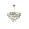 Pendente Foglia Dourado Transparente 60cm 16xe14 640w Oc003 Bella - 1
