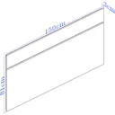 Ver imagem 3 de Cabeceira Casal MDF 150cm Lara Branco