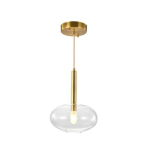 Pendente Filo Rz005 Bronze/transparente - Bella Iluminação - Rz005